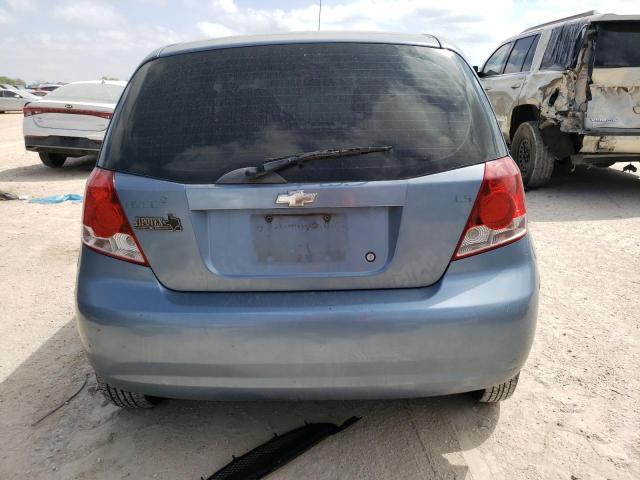 KL1TD66677B719168 - 2007 CHEVROLET AVEO BASE Mavi foto 6