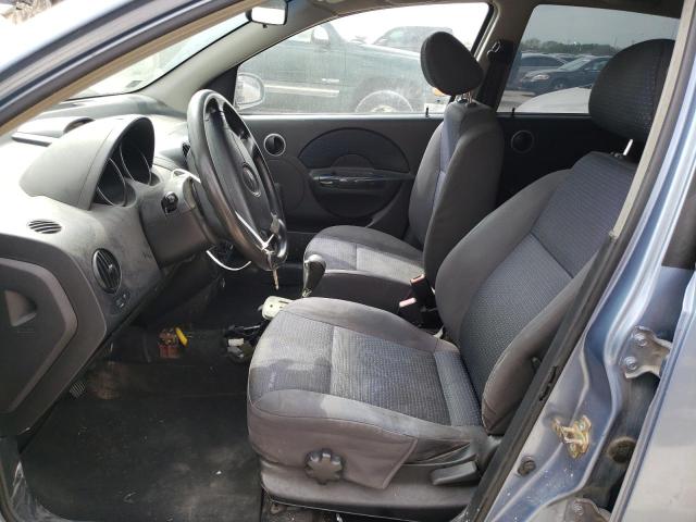 KL1TD66677B719168 - 2007 CHEVROLET AVEO BASE Mavi foto 7