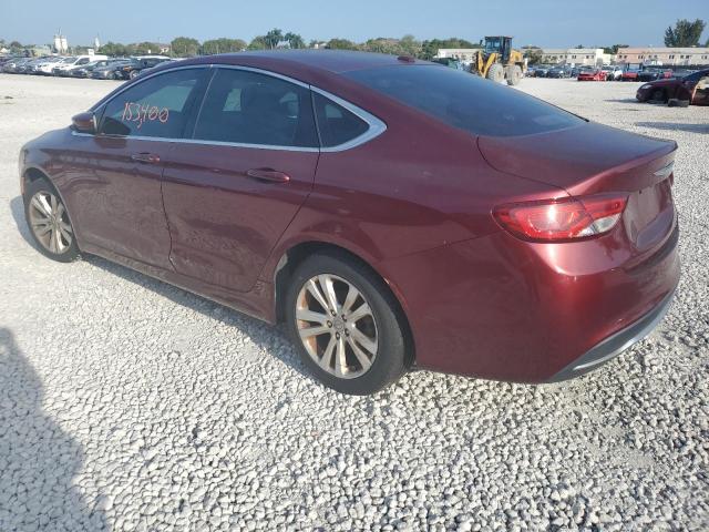 1C3CCCABXFN720184 - 2015 CHRYSLER 200 LIMITED BURGUNDY photo 2