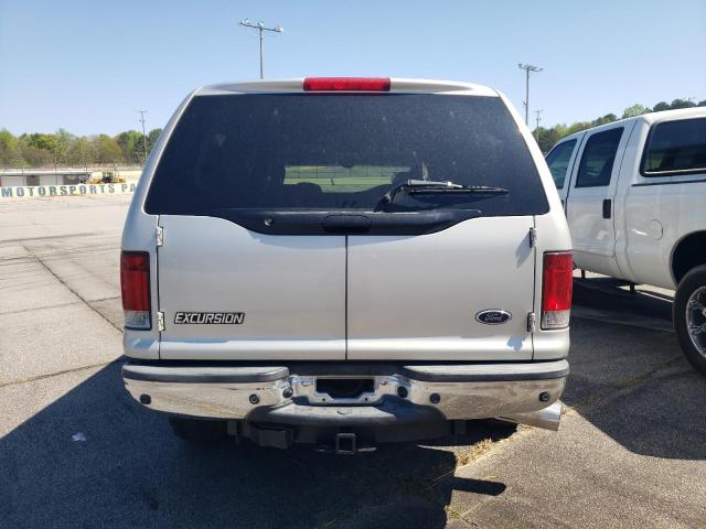 1FMNU41LX5EB36748 - 2005 FORD EXCURSION XLT SILVER photo 6