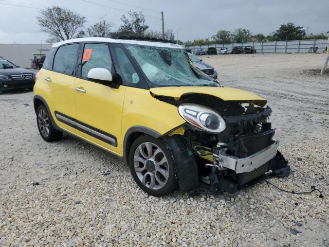 ZFBCFADH2EZ029118 - 2014 FIAT 500L TREKKING YELLOW photo 4