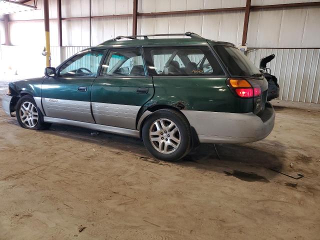 4S3BH675927663714 - 2002 SUBARU OUTBACK OUTBACK AWP GREEN photo 2