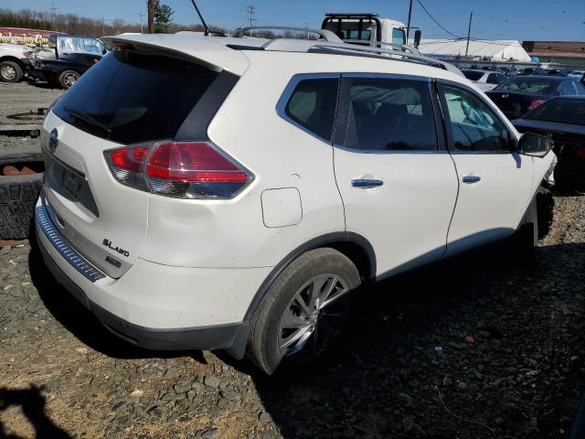 5N1AT2MV9EC830040 - 2014 NISSAN ROGUE S WHITE photo 3