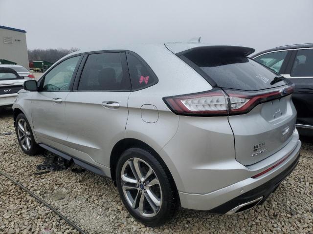 2FMPK4AP7GBB87303 - 2016 FORD EDGE SPORT SILVER photo 2