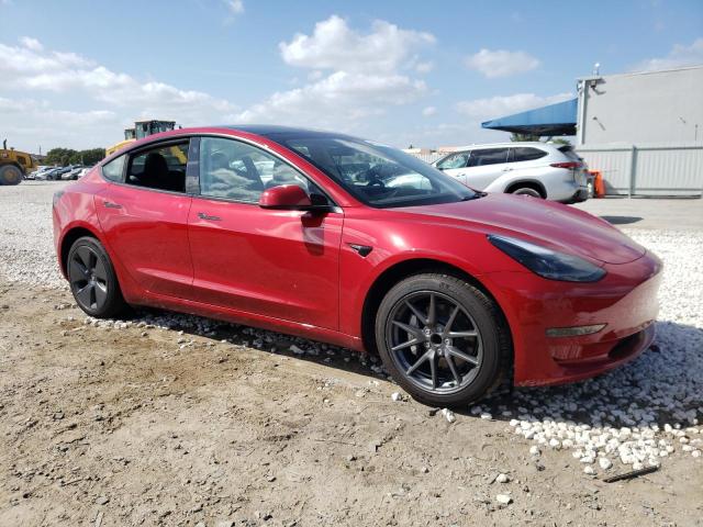 5YJ3E1EA2PF664690 - 2023 TESLA MODEL 3 RED photo 4