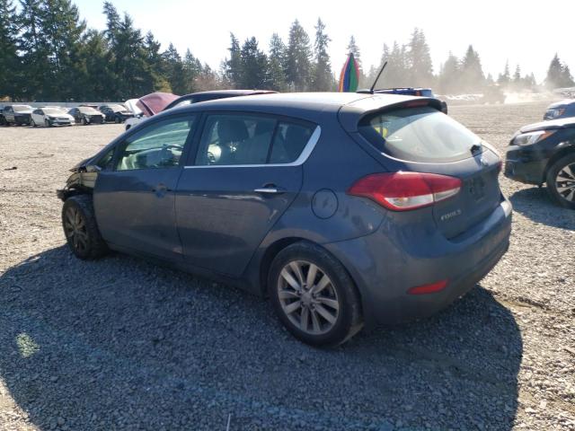 KNAFX5A89E5160795 - 2014 KIA FORTE EX GRAY photo 2