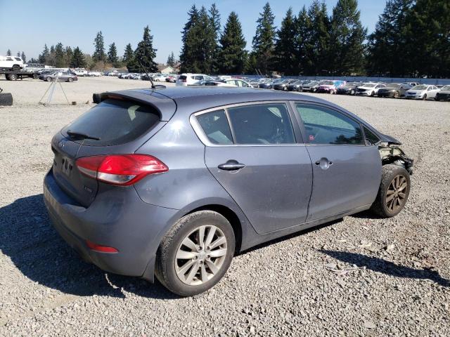 KNAFX5A89E5160795 - 2014 KIA FORTE EX GRAY photo 3