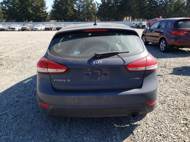 KNAFX5A89E5160795 - 2014 KIA FORTE EX GRAY photo 6