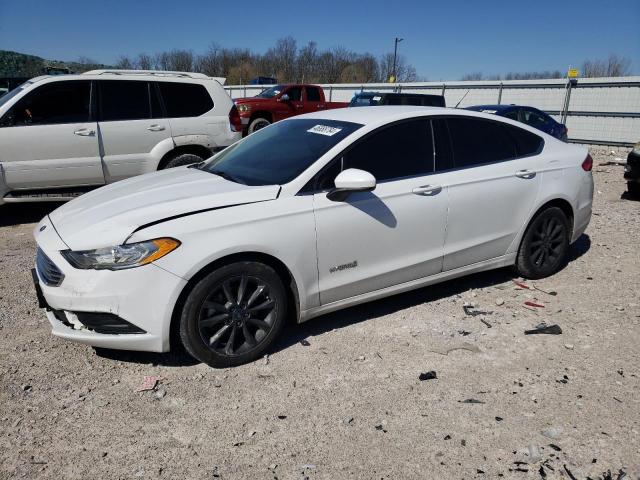 3FA6P0LUXHR336650 - 2017 FORD FUSION SE HYBRID WHITE photo 1