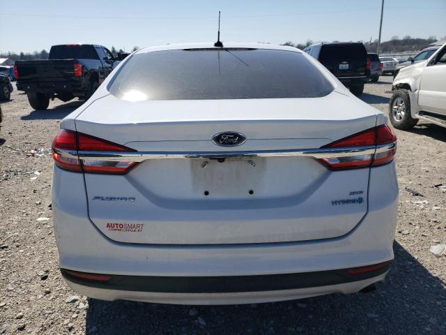 3FA6P0LUXHR336650 - 2017 FORD FUSION SE HYBRID WHITE photo 6