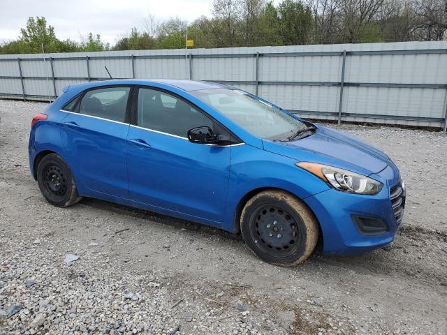 KMHD35LH4HU361917 - 2017 HYUNDAI ELANTRA GT BLUE photo 4