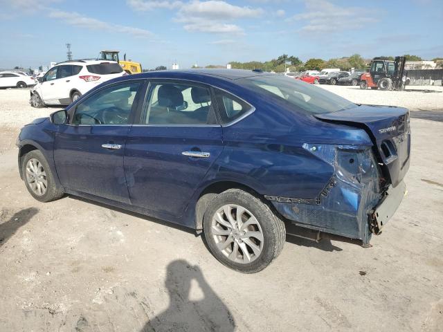 3N1AB7AP3KY434377 - 2019 NISSAN SENTRA S BLUE photo 2