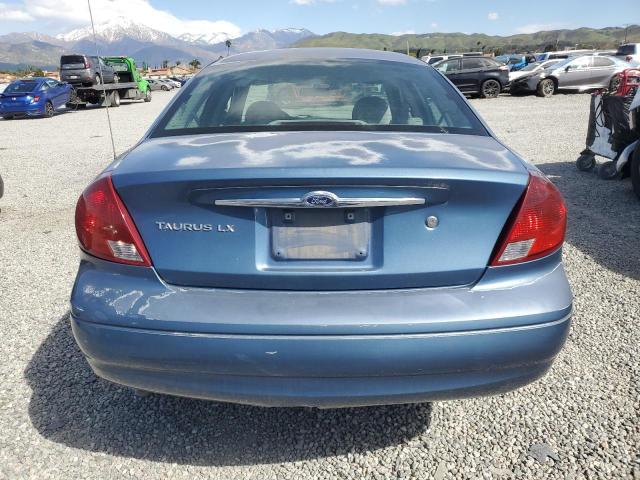 1FAFP52U72G191662 - 2002 FORD TAURUS LX BLUE photo 6