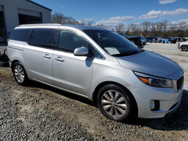 KNDMC5C1XF6044054 - 2015 KIA SEDONA EX SILVER photo 4