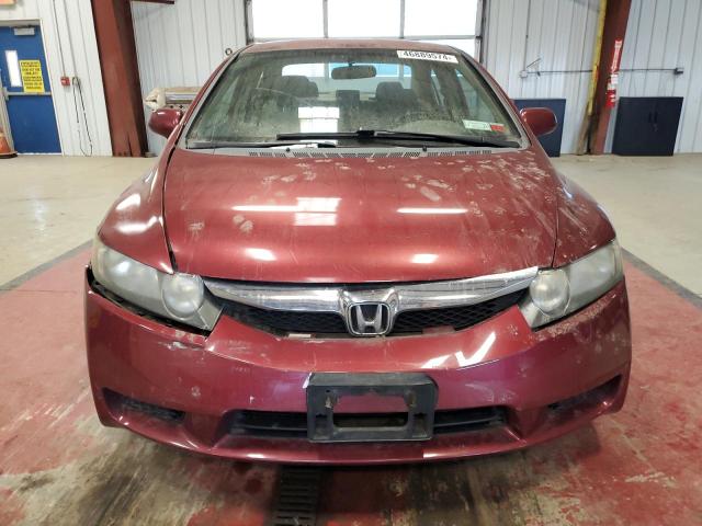 2HGFA1F52AH513071 - 2010 HONDA CIVIC LX BURGUNDY photo 5