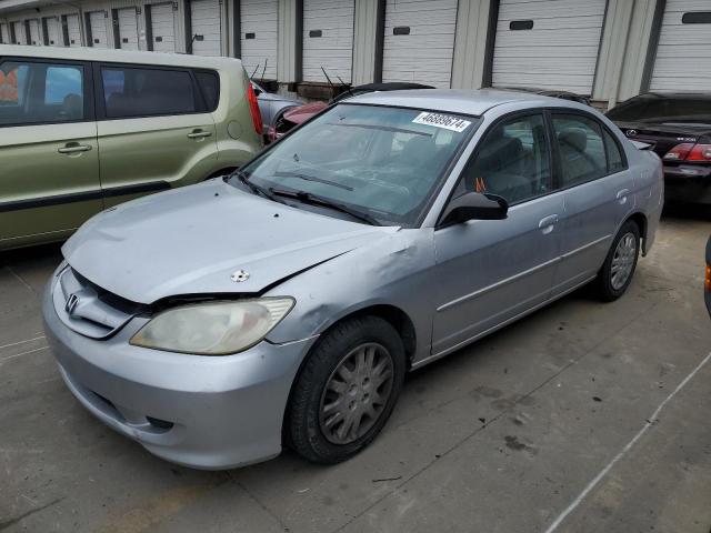 2HGES16535H623674 - 2005 HONDA CIVIC LX SILVER photo 1