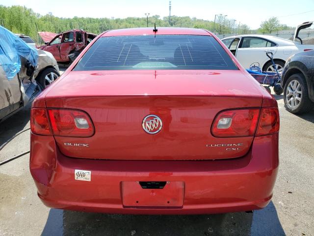 1G4HD572X7U166164 - 2007 BUICK LUCERNE CXL RED photo 6