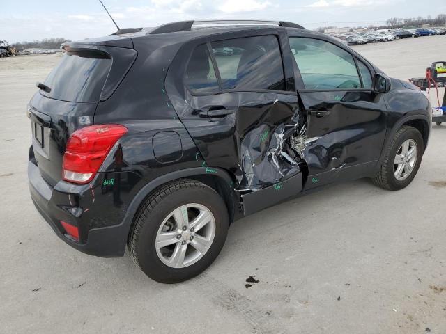 KL7CJPSBXMB346789 - 2021 CHEVROLET TRAX 1LT BLACK photo 3