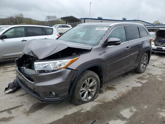 5TDJKRFH0GS324413 - 2016 TOYOTA HIGHLANDER XLE GRAY photo 1