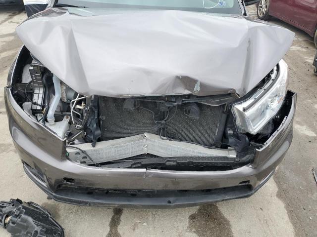 5TDJKRFH0GS324413 - 2016 TOYOTA HIGHLANDER XLE GRAY photo 12