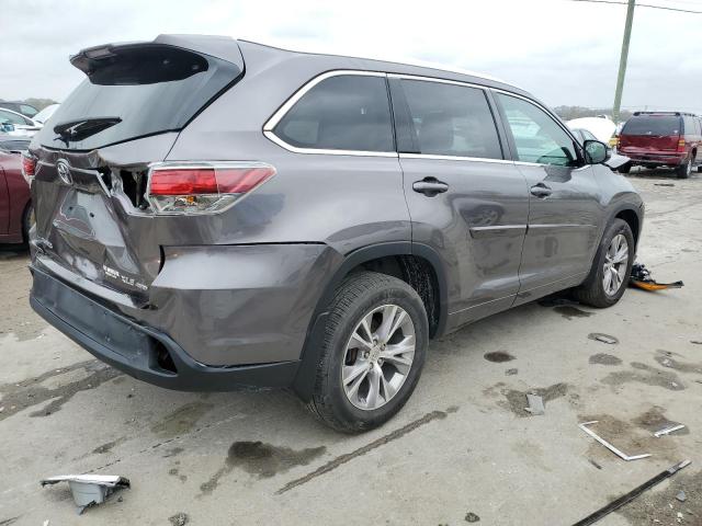 5TDJKRFH0GS324413 - 2016 TOYOTA HIGHLANDER XLE GRAY photo 3