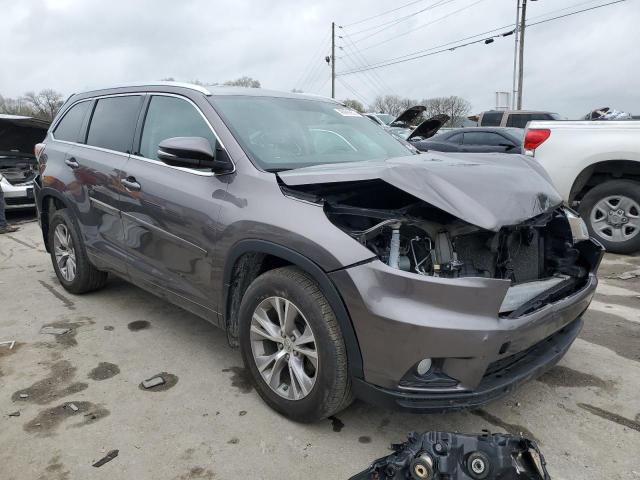 5TDJKRFH0GS324413 - 2016 TOYOTA HIGHLANDER XLE GRAY photo 4