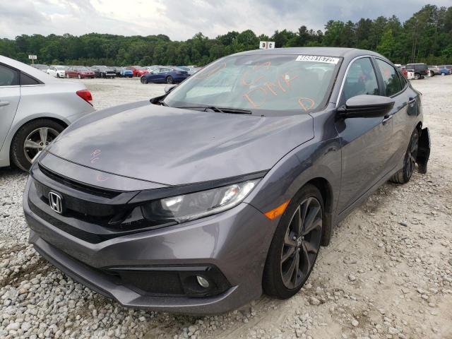 2HGFC2F86MH523326 - 2021 HONDA CIVIC SPORT ნაცრისფერი ფოტო 2