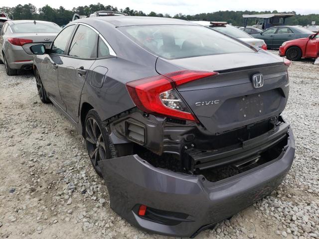 2HGFC2F86MH523326 - 2021 HONDA CIVIC SPORT ნაცრისფერი ფოტო 3