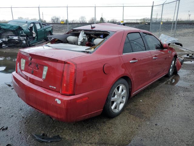 1G6DC67A680198267 - 2008 CADILLAC STS RED photo 3