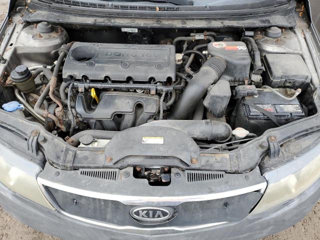 KNAFU4A28A5278362 - 2010 KIA FORTE EX GRAY photo 11