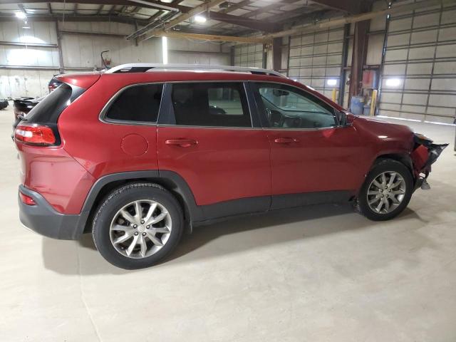 1C4PJMDB2HD224647 - 2017 JEEP CHEROKEE LIMITED RED photo 3