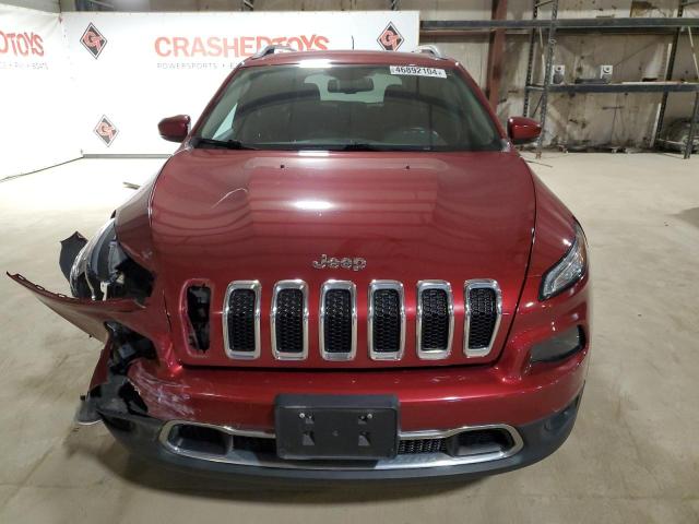 1C4PJMDB2HD224647 - 2017 JEEP CHEROKEE LIMITED RED photo 5