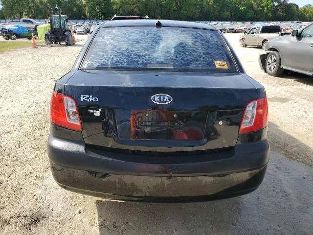 KNADE223696556892 - 2009 KIA RIO BASE BLACK photo 6