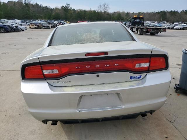 2C3CDXATXEH190836 - 2014 DODGE CHARGER POLICE SILVER photo 6