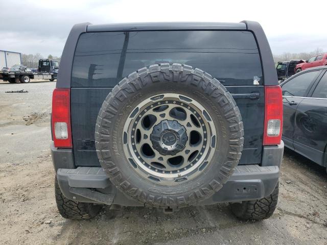 5GTDN13E578165904 - 2007 HUMMER H3 BLACK photo 6