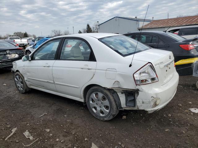 KNAFE221995625362 - 2009 KIA SPECTRA EX WHITE photo 2