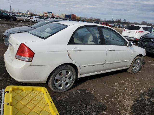 KNAFE221995625362 - 2009 KIA SPECTRA EX WHITE photo 3