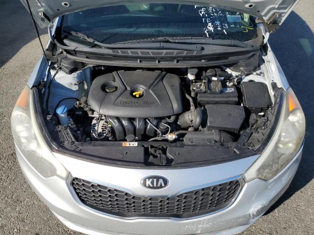 KNAFK4A68E5193505 - 2014 KIA FORTE LX SILVER photo 11