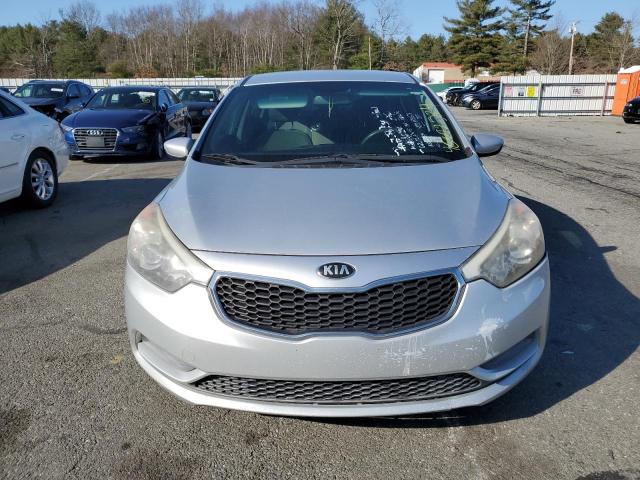 KNAFK4A68E5193505 - 2014 KIA FORTE LX SILVER photo 5