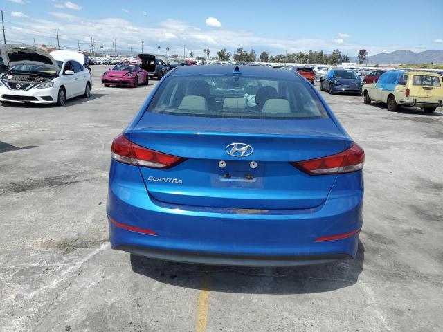 KMHD84LF7HU219085 - 2017 HYUNDAI ELANTRA SE BLUE photo 6