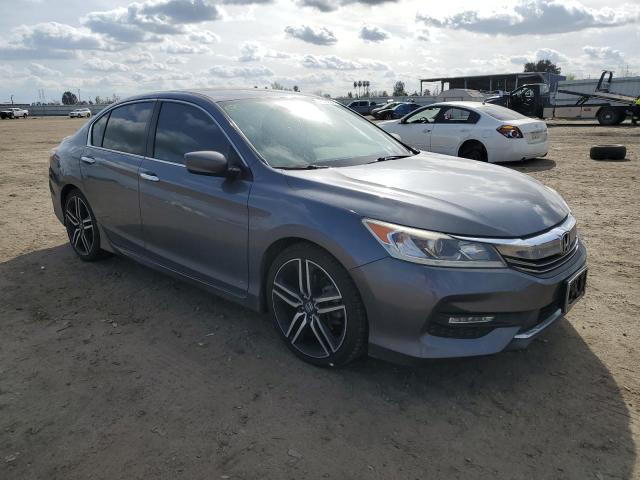 1HGCR2F68GA178741 - 2016 HONDA ACCORD SPORT GRAY photo 4