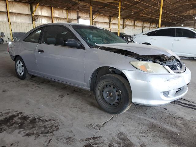 1HGEM22125L058355 - 2005 HONDA CIVIC DX VP ვერცხლისფერი ფოტო 4