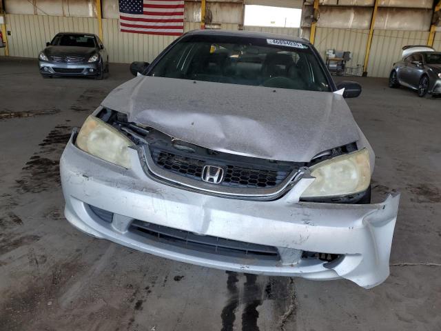 1HGEM22125L058355 - 2005 HONDA CIVIC DX VP ვერცხლისფერი ფოტო 5