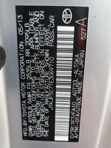 JTKJF5C71E3069710 - 2014 TOYOTA SCION TC Gümüş foto 13