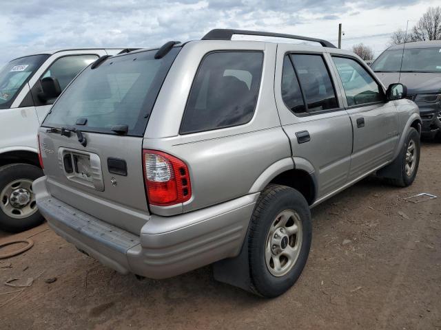 4S2DM58W344301182 - 2004 ISUZU RODEO S GRAY photo 3