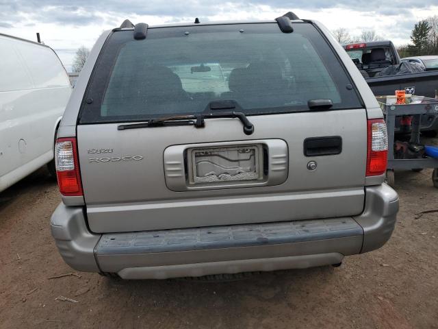 4S2DM58W344301182 - 2004 ISUZU RODEO S GRAY photo 6