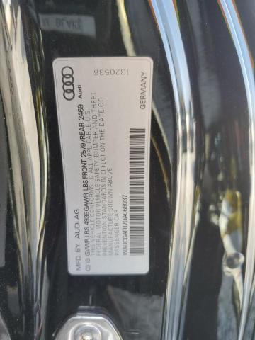 WAUCGAFR7DA068037 - 2013 AUDI S5 PREMIUM PLUS 黑色 照片 12