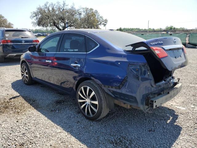 3N1AB7AP0HY382229 - 2017 NISSAN SENTRA S BLUE photo 2