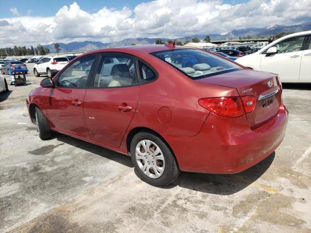 KMHDU4AD4AU880589 - 2010 HYUNDAI ELANTRA BLUE RED photo 2