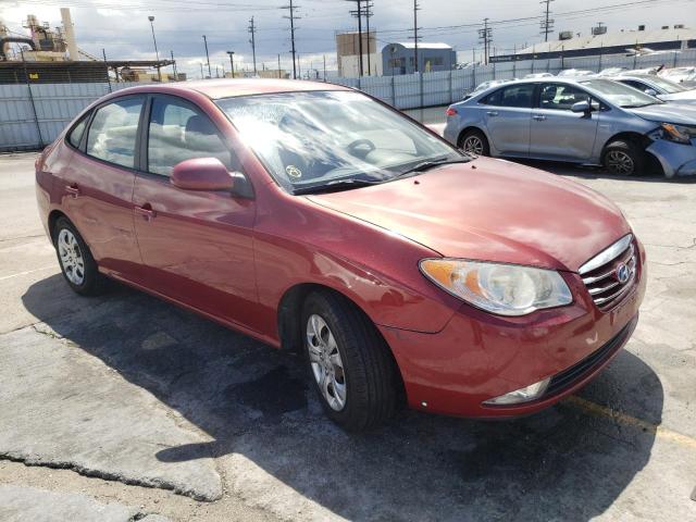 KMHDU4AD4AU880589 - 2010 HYUNDAI ELANTRA BLUE RED photo 4